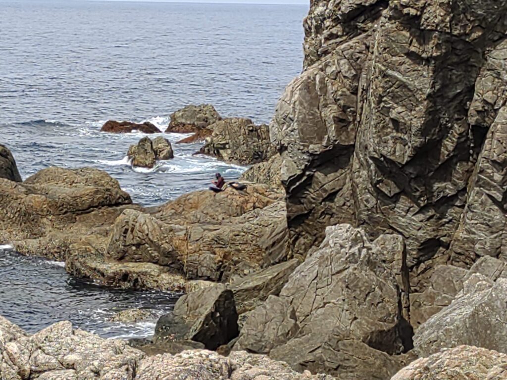 ”ざわざわ”する岩と海2