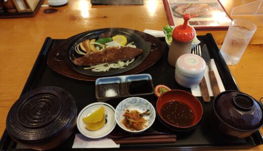 なんちゃって孤独のグルメ ～長野県大桑村のサーロインステーキセット～